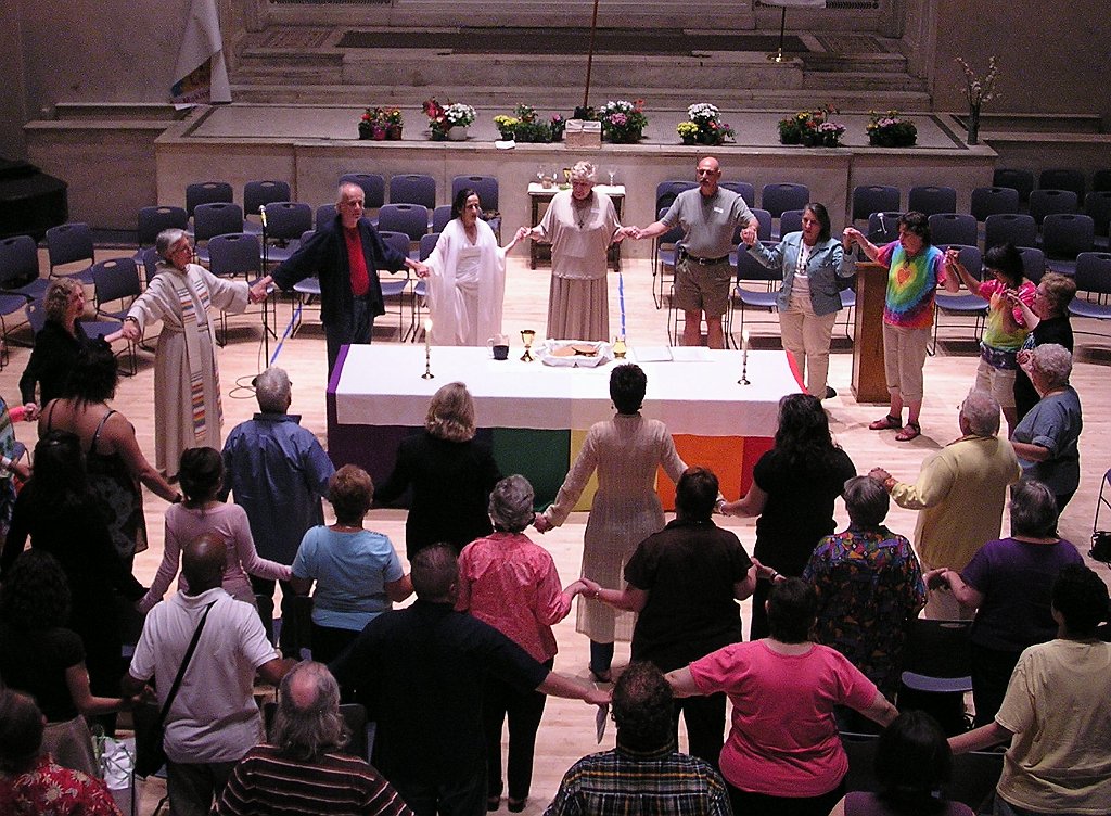 Victoria Rue and Gabriella Velardi Ward at our Dignity/New York anniversary liturgy